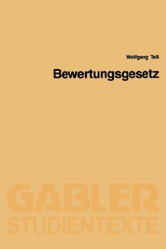 Paperback Bewertungsgesetz [German] Book