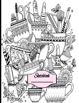 Sketchbook: Matte Cover for Coloring Bonus Back Cover - 8.5x11 110 White Bordered Paper for Sketching, Drawing, Doodling and More!