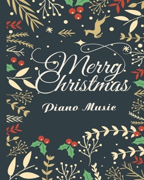 Blank Sheet Piano Music Notebook: 8x 10’’ Music Manuscript Paper, 100 pages of Wide Music Notebook Flower cover| Perfect for practicing note writing| Christmas gift