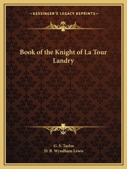 Paperback Book of the Knight of La Tour Landry Book