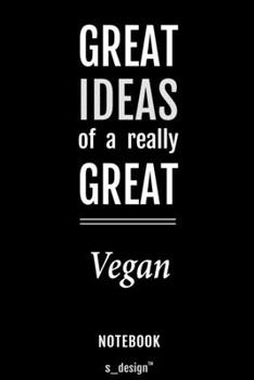 Paperback Notebook for Vegans / Vegan: awesome handy Note Book [120 blank lined ruled pages] Book