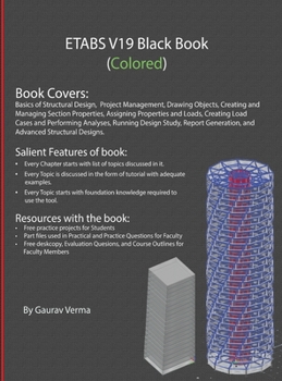 Hardcover ETABS V19 Black Book (Colored) Book