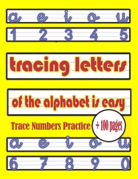 Paperback Tracing letters of the alphabet is easy: Easy Tracing Alphabet Book for Preschoolers Book
