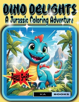 Dino Delights: A Jurassic Coloring Adventure: Great for Dinosaur Fans ages 5-8, Preschooler Coloring Book