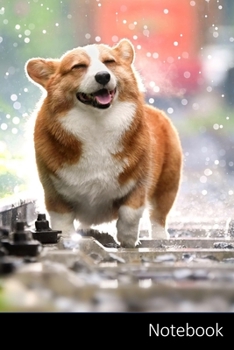 Notebook: Animaux, Chien, Corgi, Mignon Carnet / Journal / Livre d'écriture / Calepin / Agenda / Notes - 6 x 9 pouces (15,24 x 22,86 cm), 150 pages, surface brillante.