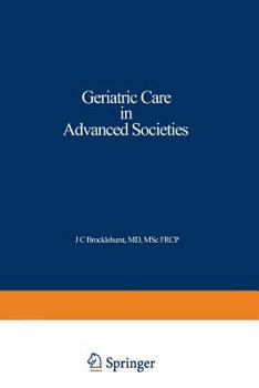 Paperback Geriatric Care in Advanced Societies Book