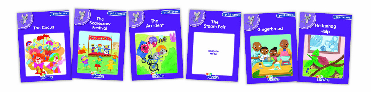 Core Purple Inky Mouse and Friends Readers (6 Books): In Print Letters (American English Edition)