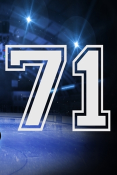 Paperback 71 Journal: A Hockey Jersey Number #71 Seventy One Notebook For Writing And Notes: Great Personalized Gift For All Players, Coache Book
