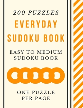 Paperback Everyday Sudoku Book: Sudoku Easy To Medium Large Print, Sudoku Book For Brain Fitness, Sudoku Book For Teens, Sudoku for Teenagers, Daily S Book