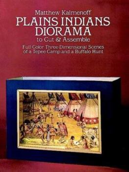 Paperback Plains Indians Diorama to Cut & Assemble Book