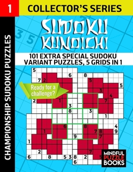 Paperback Sudoku Kunoichi: 101 Extra Special Sudoku Variant Puzzles, 5 grids in 1 Book
