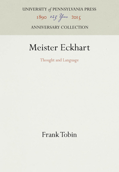 Hardcover Meister Eckhart: Thought and Language Book