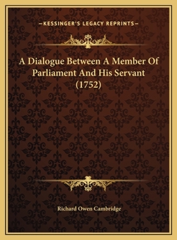 A Dialogue Between A Member Of Parliament And His Servant