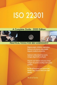 Paperback ISO 22301 A Complete Guide - 2020 Edition Book