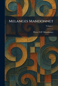 Paperback Melanges Mandonnet Book