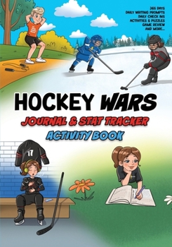 Paperback Hockey Wars Journal: Stat Tracker Activity Book [Large Print] Book