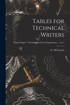Paperback Tables for Technical Writers; no.3 Book
