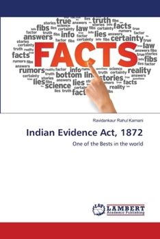 Paperback Indian Evidence Act, 1872 Book