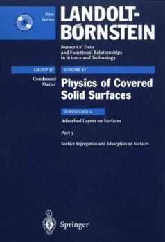 Hardcover Surface Segregation and Adsorption on Surfaces Book
