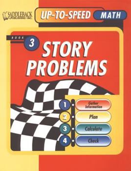 Paperback Story Problems 3, Level 7-8- Up-to-Speed Math Story Problems Book