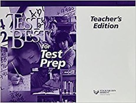 Paperback Steck-Vaughn Test Best: Teacher's Guide Grade 7 Advanced 1, Reading 2004 Book