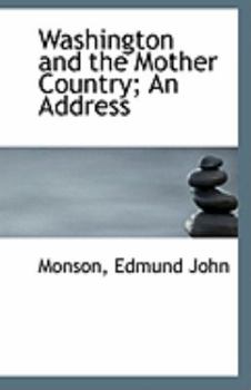 Paperback Washington and the Mother Country; An Address Book