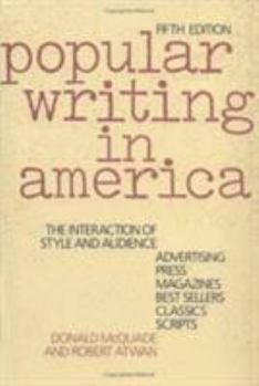 Paperback Popular Writing in America: The Interaction of Style and Audience Book