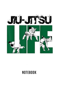 Paperback Notebook: Jiu jitsu bjj mma martial arts perfect gift Notebook-6x9(100 pages)Blank Lined Paperback Journal For Student-Jiu jitsu Book