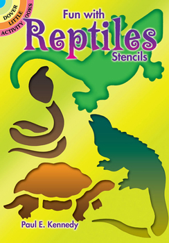 Paperback Fun with Reptiles Stencils Book