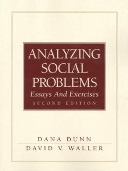 Paperback Analyzing Social Problems: Essays and Exercises Book