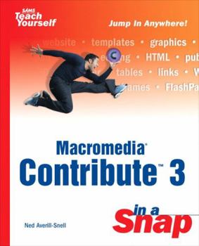 Paperback Macromedia Contribute 3 in a Snap Book