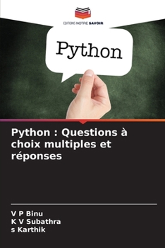 Paperback Python: Questions à choix multiples et réponses [French] Book