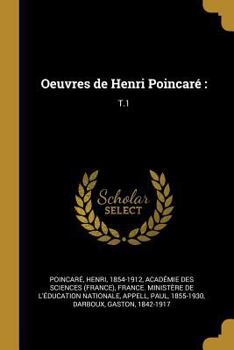 Paperback Oeuvres de Henri Poincaré: T.1 [French] Book