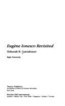 Hardcover Eugene Ionesco Revisited Book