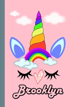 Brooklyn: Personalized Unicorn Sketchbook For Girls With Pink Name: Brooklyn: Personalized Unicorn Sketchbook For Girls With Pink Name  Doodle, Sketch, Create!