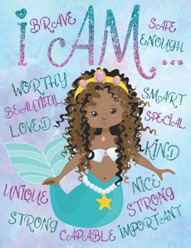 Paperback I Am: African American Coloring Book For Girls: With Positive Affirmations Self-Esteem Coloring Book For Little Black and Br Book