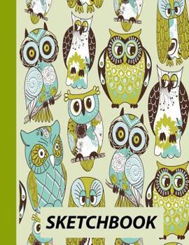 Paperback Sketchbook: Sketching Paper for Kids - Owls Book