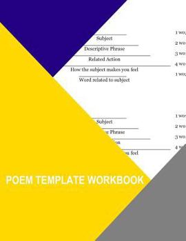 Paperback Poem Template Workbook: Didactic Cinquain Book