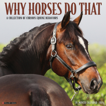 Calendar Why Horses Do That 2026 12 X 12 Wall Calendar Book