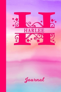Harlee Journal: Personalized Custom First Name Personal Writing Diary | Cute Pink & Purple Watercolor Effect Cover | Daily Journal for Journalists & ... Write about your Life Experiences & Interests