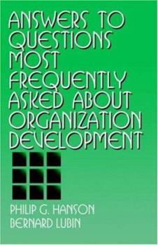 Paperback Answers to Questions Most Frequently Asked about Organization Development Book
