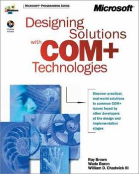 Paperback Designing Solutions with COM+ Technologies [With CD] Book