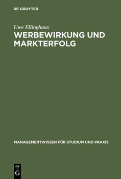 Hardcover Werbewirkung und Markterfolg [German] Book