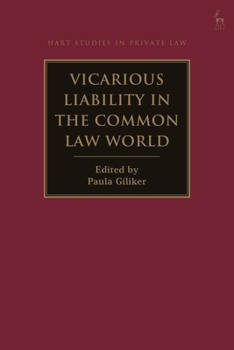 Hardcover Vicarious Liability in the Common Law World Book