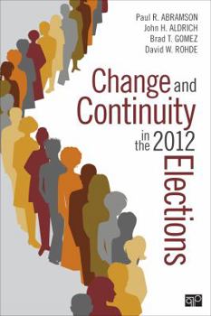 Paperback Change and Continuity in the 2012 Elections Book