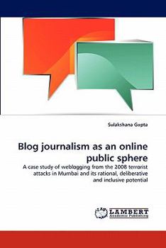 Paperback Blog journalism as an online public sphere Book