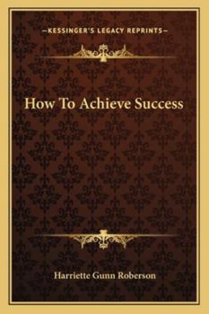 Paperback How To Achieve Success Book
