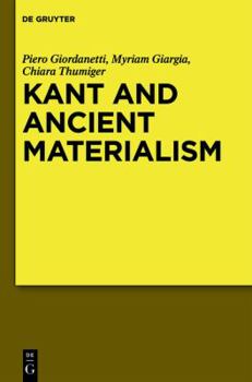 Hardcover Kant and Ancient Materialism Book