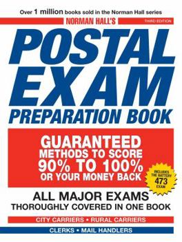 Paperback Norman Hall's Postal Exam Preparation Book: All Major Exams Thoroughly Covered in One Book