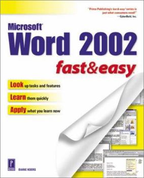 Paperback Microsoft Word 2002 Fast & Easy Book